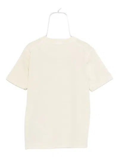 Stone Island Logo-patch Cotton T-shirt In White