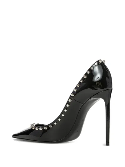 Saint Laurent 105mm Zoe Patent Leather Studded Pumps