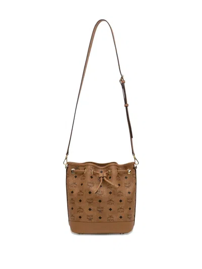 Mcm Medium Monogram Bucket Bag