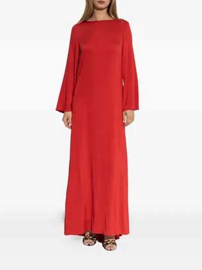 By Malene Birger Mock-neck Cocktail Dress In Red