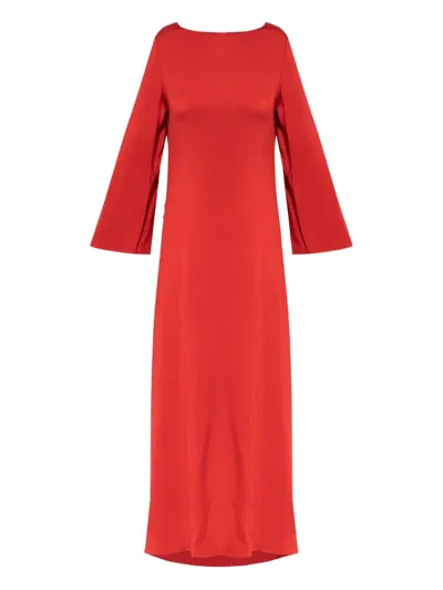 By Malene Birger Mock-neck Cocktail Dress In Red