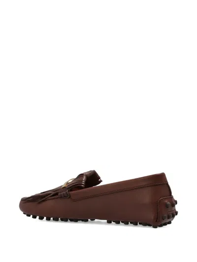Tod's Fringe-detail Leather Loafers