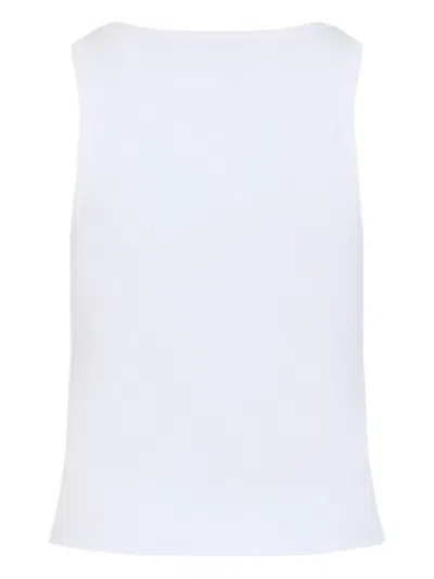 Givenchy Slim Tank Top With Logo Print In White