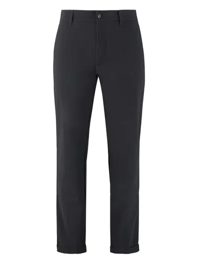 The (alphabet) Tailored Cuffed Trousers In Blue