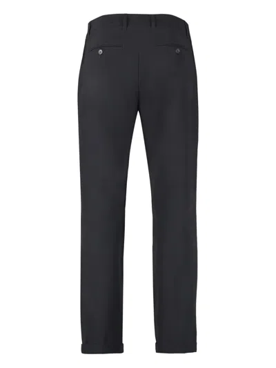 The (alphabet) Tailored Cuffed Trousers In Blue