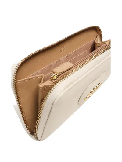 Love Moschino Heart-logo Zip-fastening Wallet In Neutral