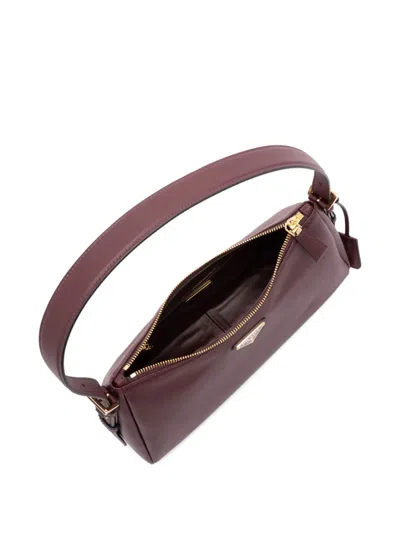 Prada Enamel Triangle Logo Tote Bag