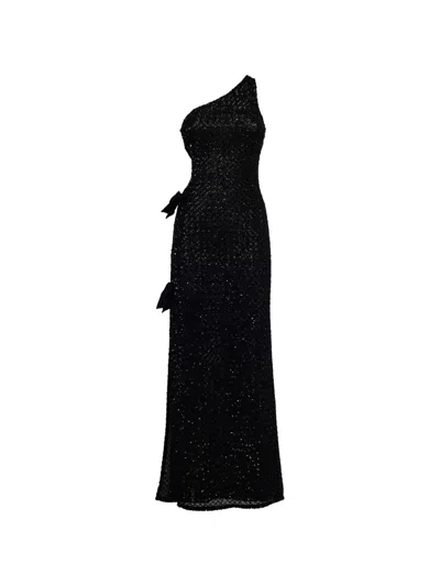 La Semaine Sequin One-shoulder Gown