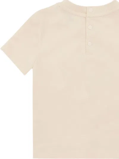 Emporio Armani Apple-print T-shirt In Neutral