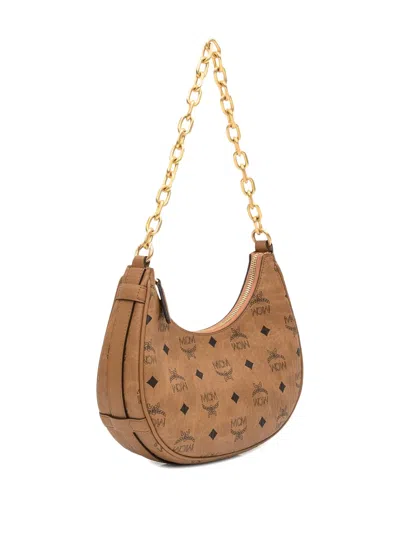 Mcm Small Aren Monogram-pattern Chain Bag