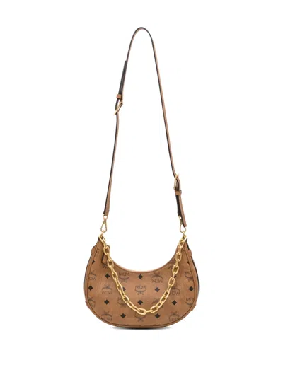 Mcm Small Aren Monogram-pattern Chain Bag