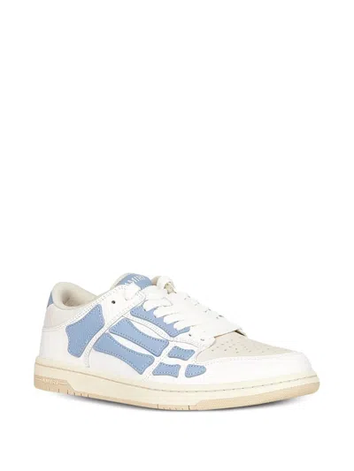 Amiri Skeleton-appliqué Leather Trainers