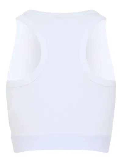 Givenchy Cropped Tank Top In Cotton With Band Clothing In White
