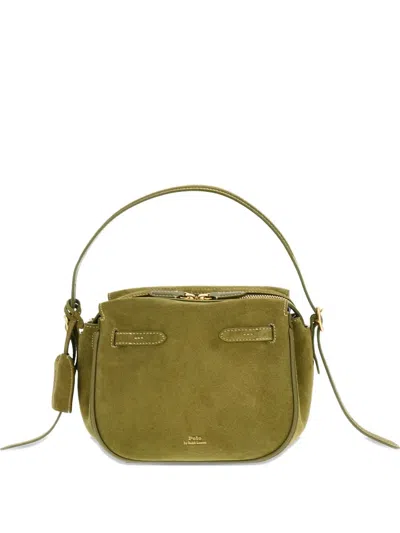 Polo Ralph Lauren Polo Id Suede Shoulder Bag