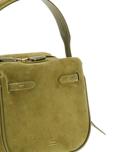 Polo Ralph Lauren Polo Id Suede Shoulder Bag