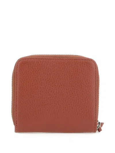Gianni Chiarini Zip-around Leather Wallet In Brown