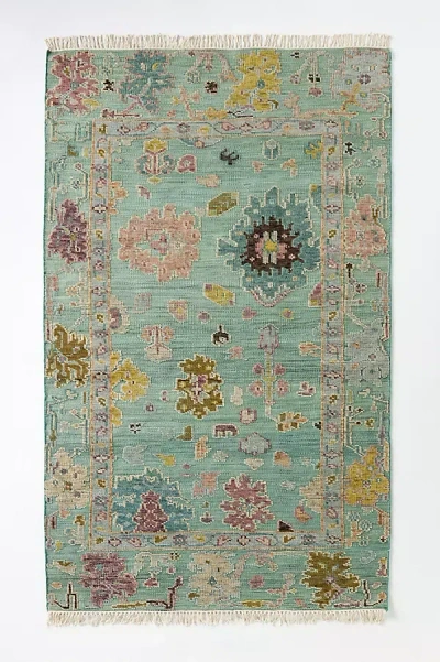 Anthropologie Perry Wool Hand-knotted Persian-inspired Rug