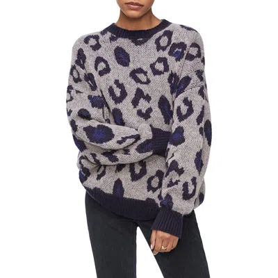 Anine Bing Raigh Leopard Crewneck Sweater