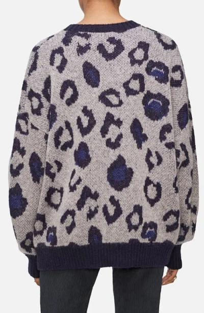 Anine Bing Raigh Leopard Crewneck Sweater