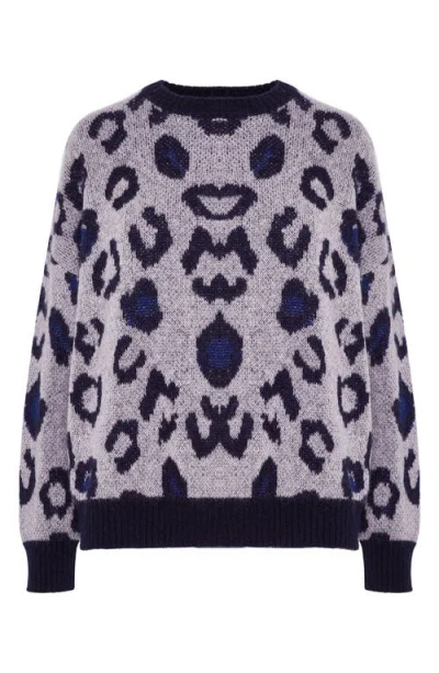 Anine Bing Raigh Leopard Crewneck Sweater