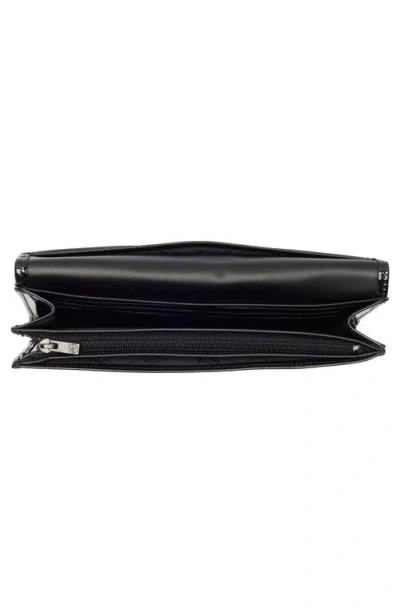 Longchamp Patent Leather Flap Wallet