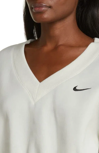 Nike Sportswear Phoenix Fleece V-neck Crop Sweatshirt