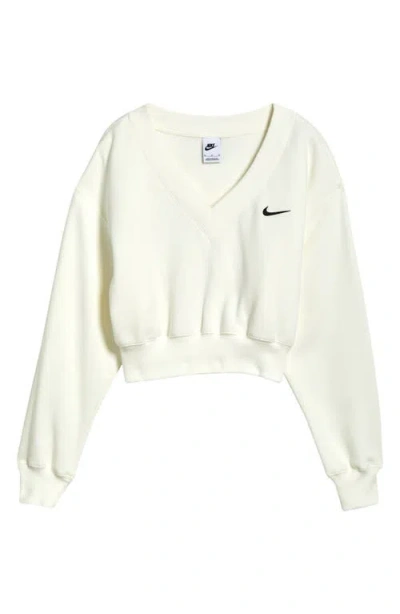 Nike Sportswear Phoenix Fleece V-neck Crop Sweatshirt