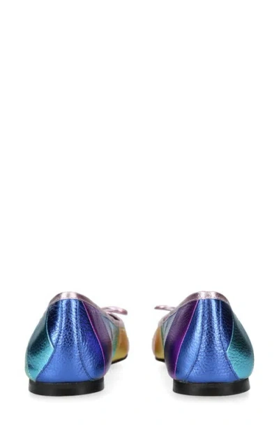 Kurt Geiger Esme Metallic-effect Ballerinas
