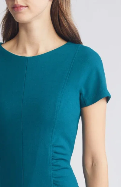 Hugo Boss Slit-front Business Dress With Gathered Details