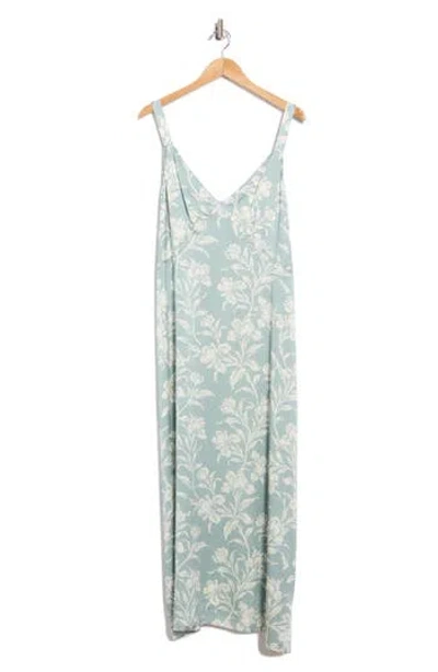 Faherty Floral Sandwashed Silk Midi Slipdress In Multi