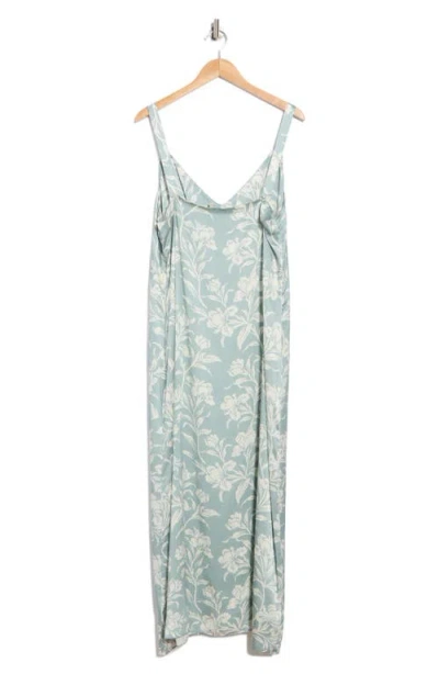 Faherty Floral Sandwashed Silk Midi Slipdress In Multi
