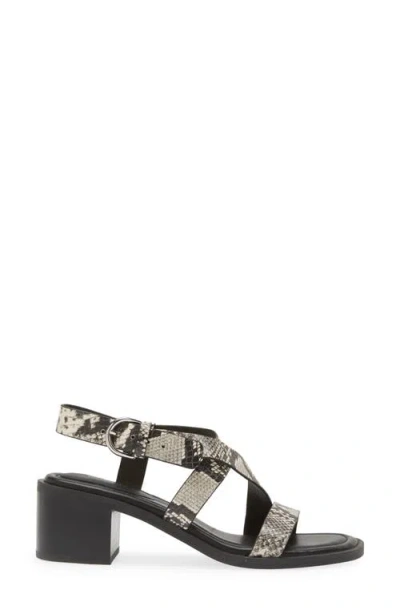 Rag & Bone Snakeskin Embossed Slingback Sandal
