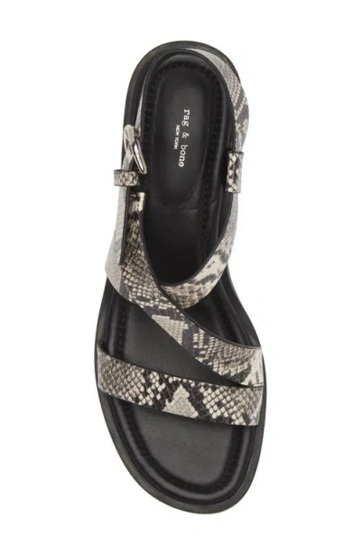 Rag & Bone Snakeskin Embossed Slingback Sandal