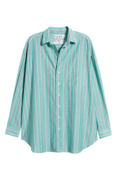 Frank & Eileen Shirley Stripe Oversize Tunic Button-up Shirt