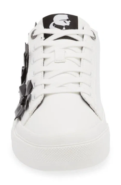 Karl Lagerfeld Paris Gael Flower Sneaker In White