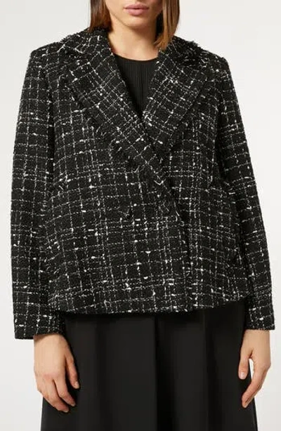 Marina Rinaldi Plus Size Saggina Double-breasted Tweed Jacket