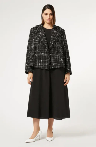 Marina Rinaldi Plus Size Saggina Double-breasted Tweed Jacket