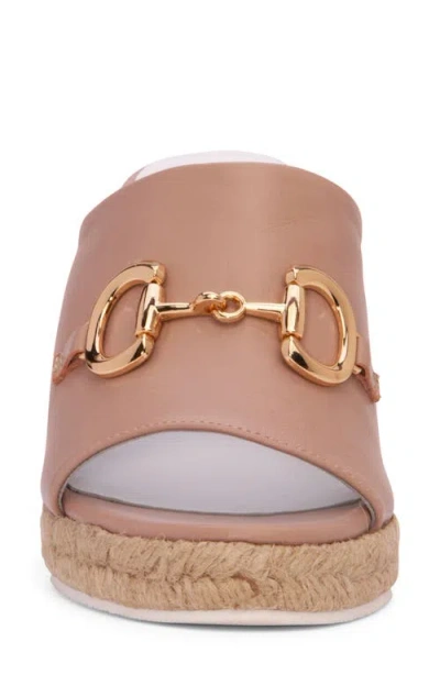 Beautiisoles Norma Espadrille Platform Wedge Slide Sandal