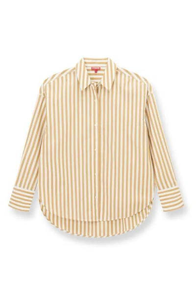 Staud Colton Stripe Oversize Shirt