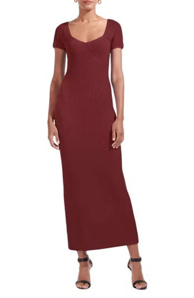 Staud Camden Short Sleeve Maxi Sweater Dress