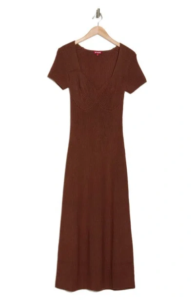 Staud Camden Short Sleeve Maxi Sweater Dress