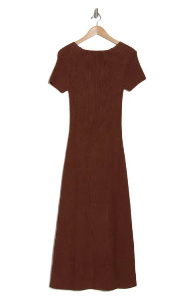 Staud Camden Short Sleeve Maxi Sweater Dress