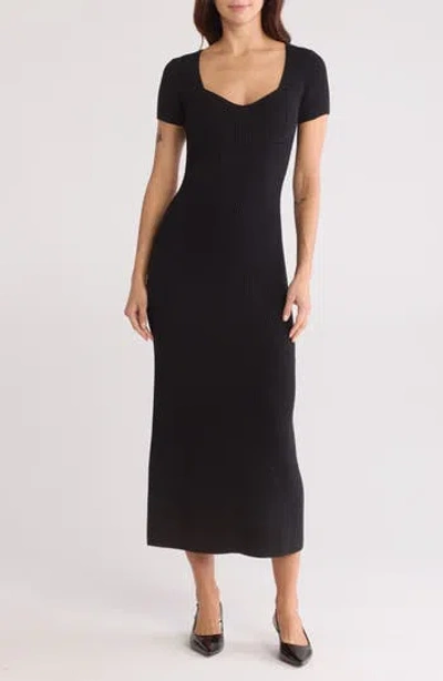 Staud Camden Short Sleeve Maxi Sweater Dress