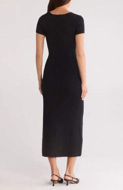 Staud Camden Short Sleeve Maxi Sweater Dress