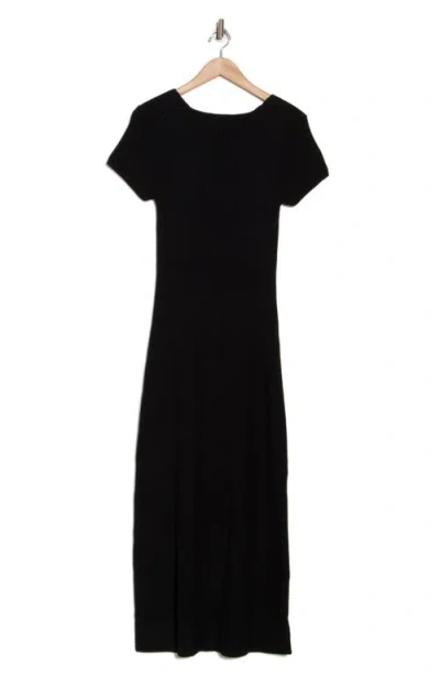 Staud Camden Short Sleeve Maxi Sweater Dress