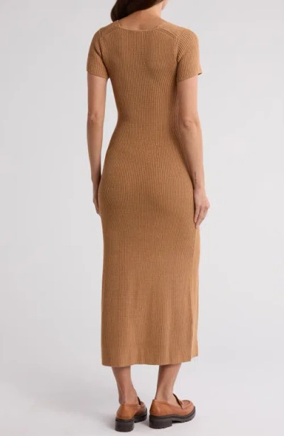 Staud Camden Short Sleeve Maxi Sweater Dress