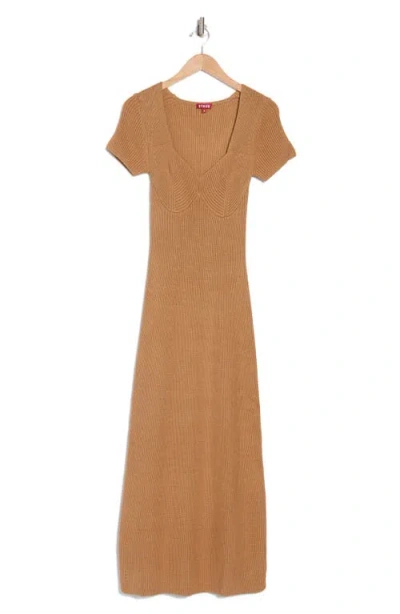 Staud Camden Short Sleeve Maxi Sweater Dress