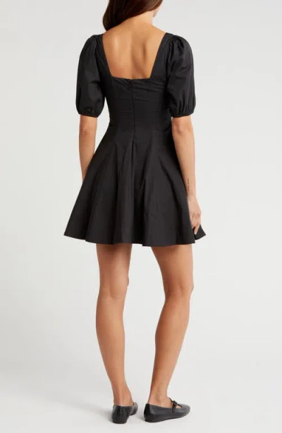 Staud Laelia Short Sleeve Fit & Flare Dress