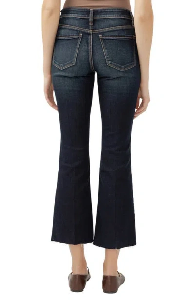 Silver Jeans Co. Suki Curvy Raw Hem Mid Rise Kick Flare Jeans