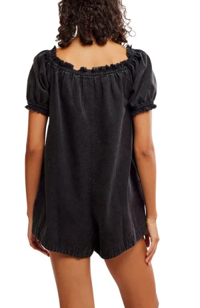 Free People Daisy Denim Babydoll Romper